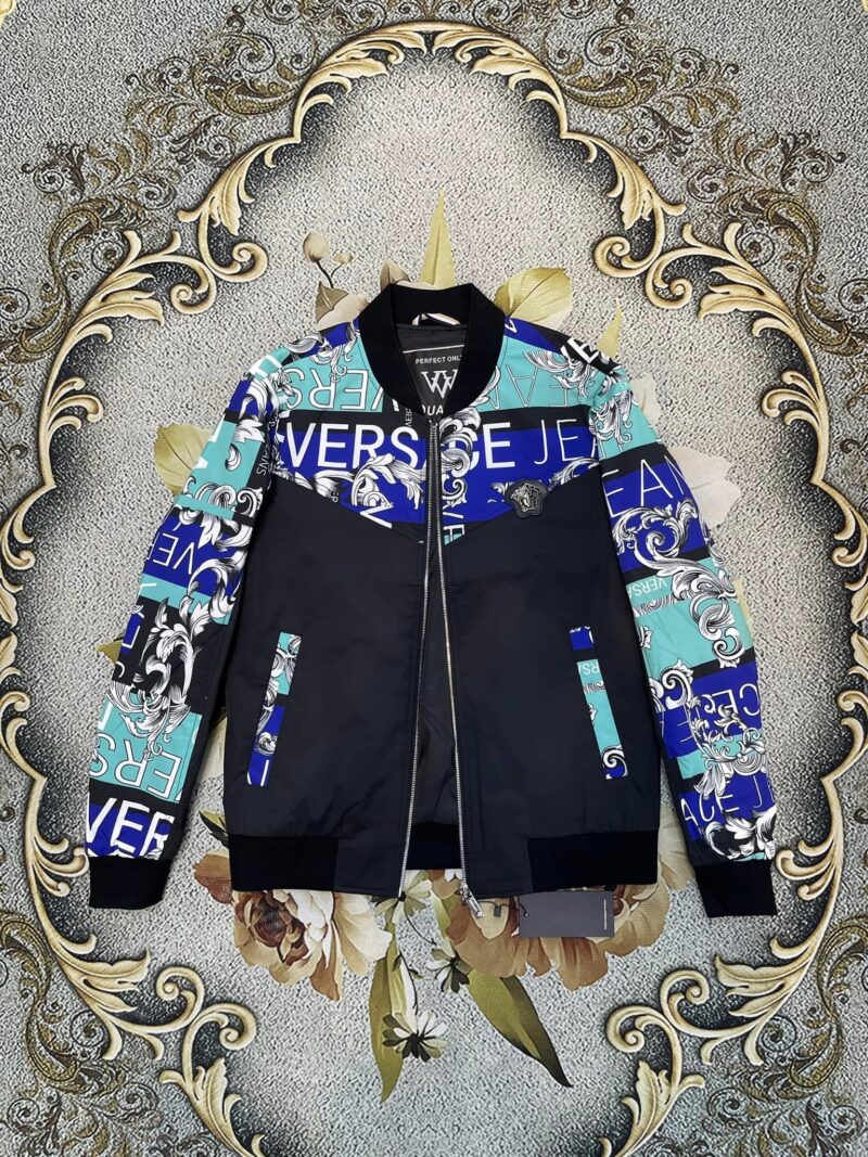 Versace Luxury Brand Varsity Zipper Jacket VST1358