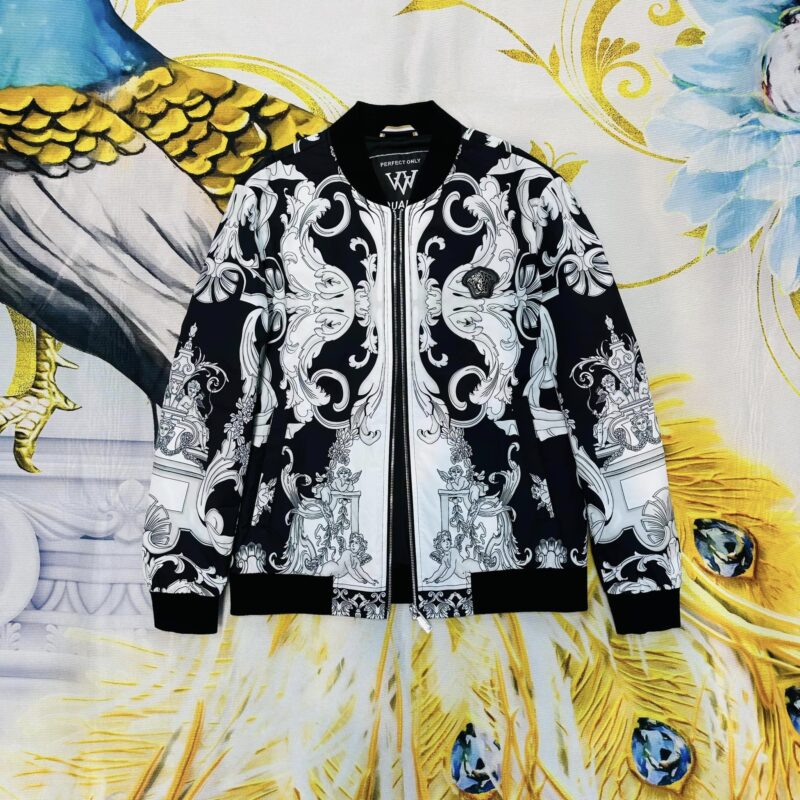 Versace Luxury Brand Varsity Zipper Jacket VST1366