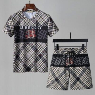 Burberry Combo Unisex T Shirt Short Limited Luxury Outfit CTS1033 1