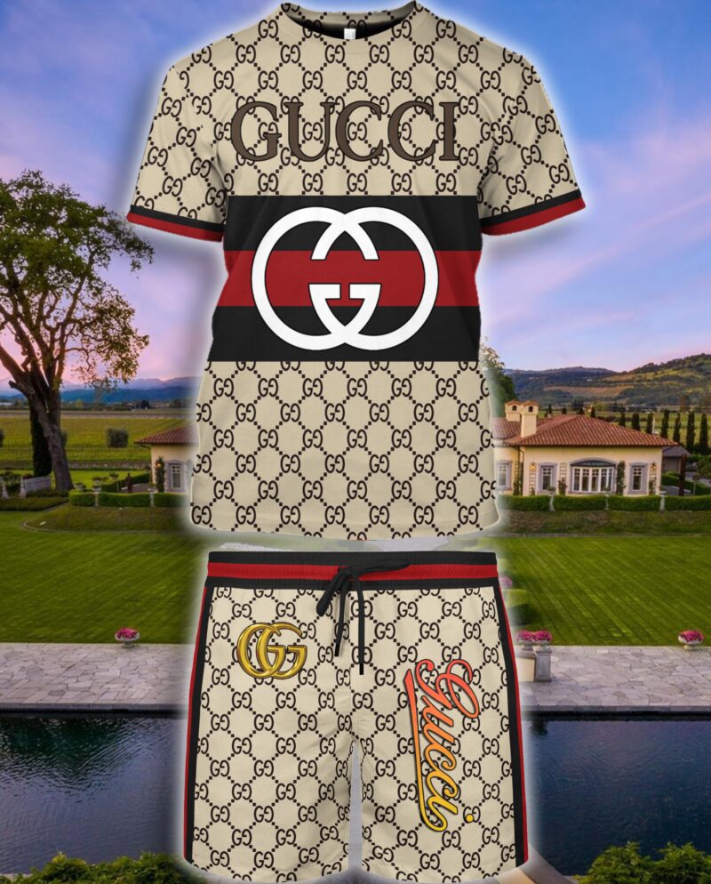 Gucci Combo Unisex T-Shirt & Short Limited Luxury Outfit CTS1009