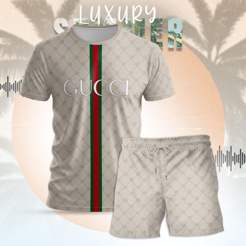 Gucci Combo Unisex T-Shirt & Short Limited Luxury Outfit CTS1148