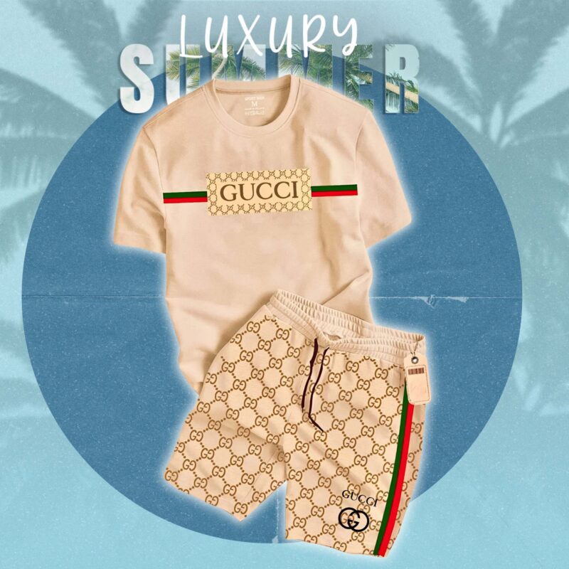 Gucci Combo Unisex T-Shirt & Short Limited Luxury Outfit CTS1157