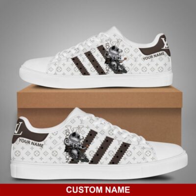 LV Cartoon Jack Skellington Personalized Skate Shoes SKS1015 2