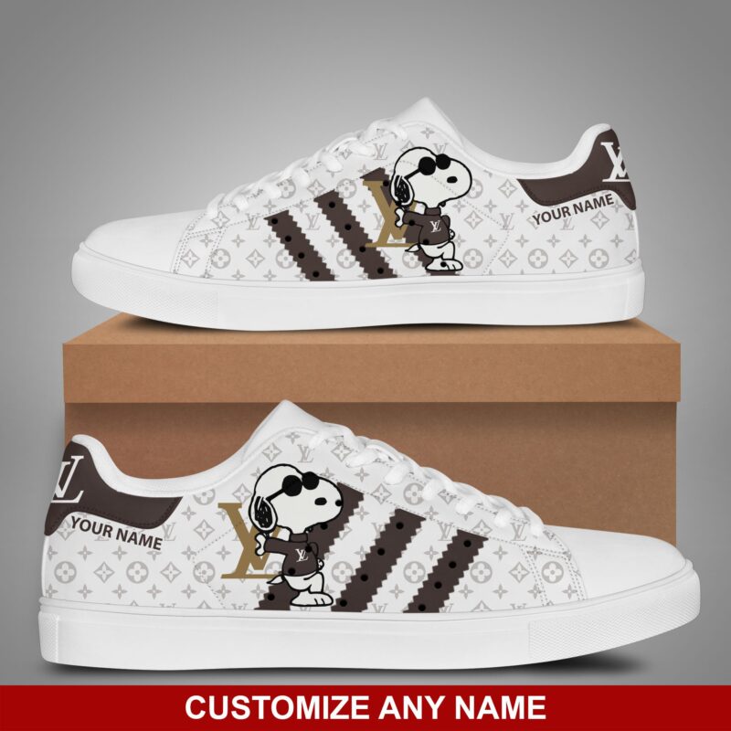 LV Cartoon Snoopy Personalized Skate Shoes SKS1004