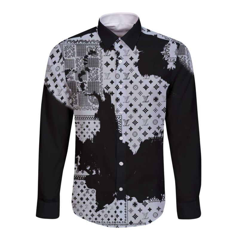 Louis Vuitton LV Long Sleeves Button Down Shirt For Elegant Men LSB1154