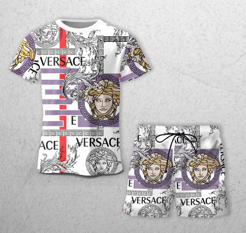 Versace Combo Unisex T-Shirt & Short Limited Luxury Outfit CTS1114