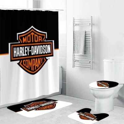 Harley Davidson Bathroom Sets - Shower Curtain Sets Ver BRS516