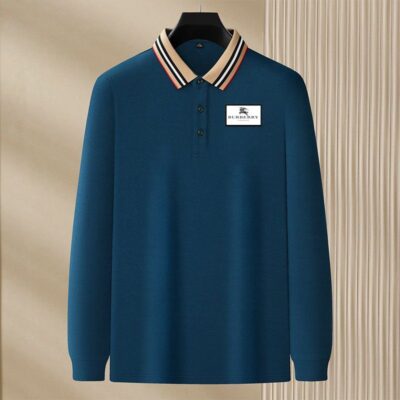 Premium 2024 Luxury Burberry Polo Sweatshirt Collar Sweatshirt CPLS1074