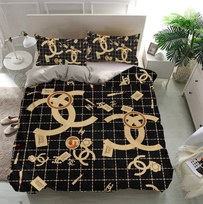Chanel Hot Bedding Sets Luxury Brand Bedding Decor Bedroom Sets BS402