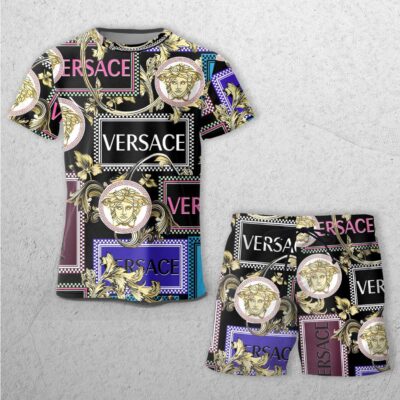 Versace Combo Unisex T-Shirt & Short Limited Luxury Outfit CTS1115