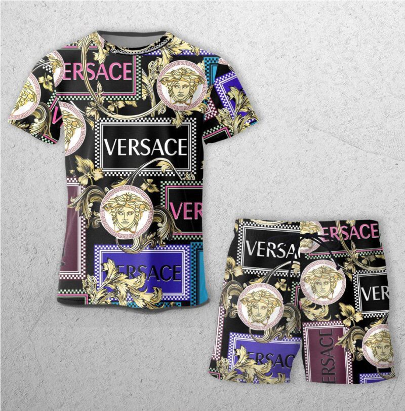 Versace Combo Unisex T-Shirt & Short Limited Luxury Outfit CTS1115