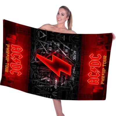 ACDC Rectangle Beach Towel WBT1145 1
