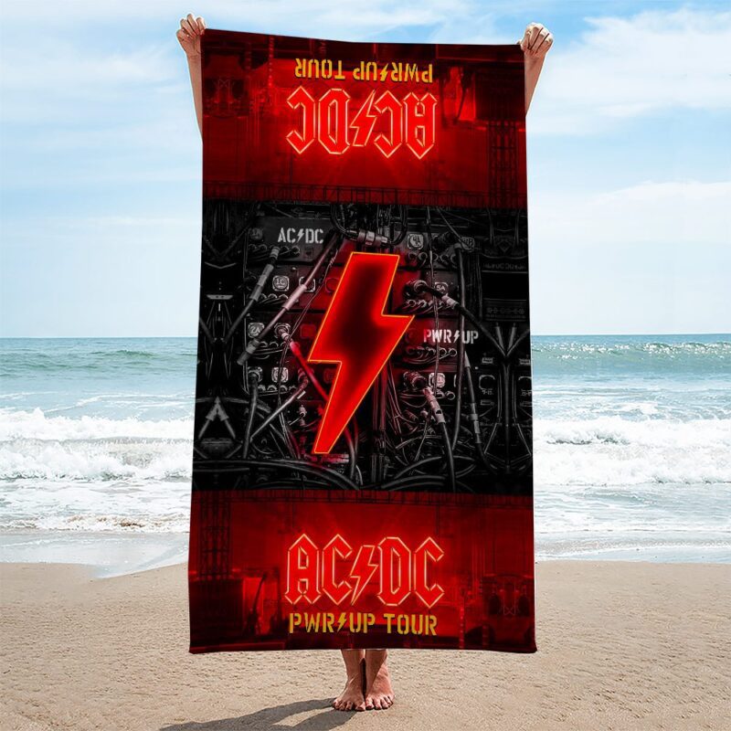 AC/DC Rectangle Beach Towel WBT1145