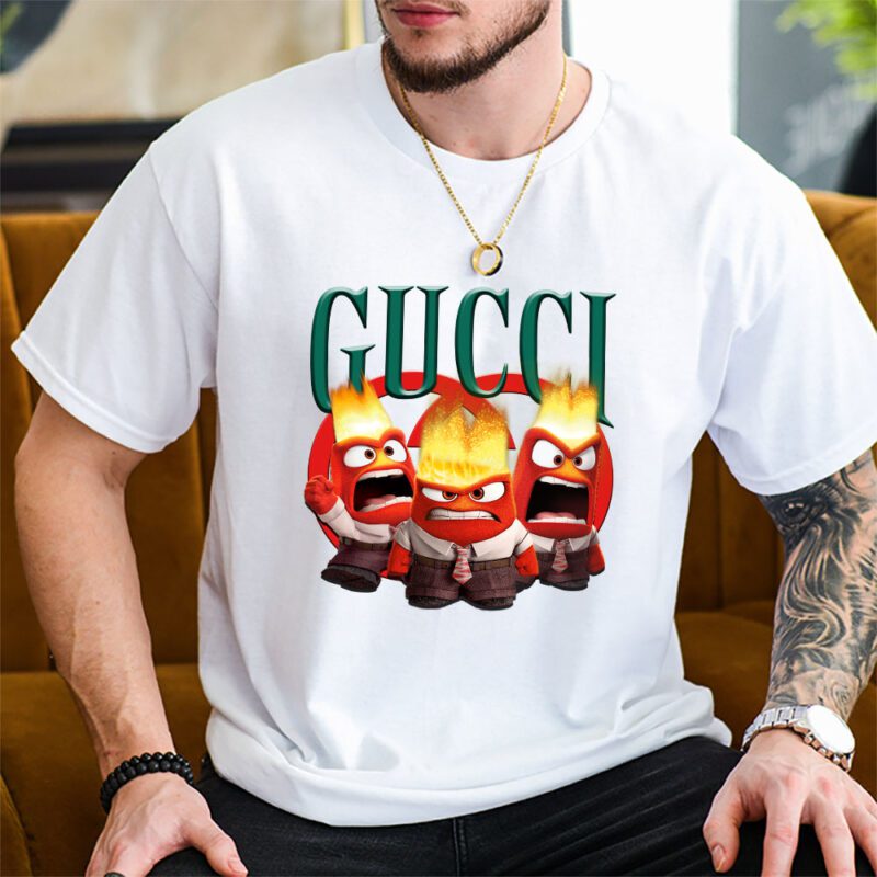 Anger Inside Out Gucci Unisex T Shirt Cotton Tee TAT7970 2