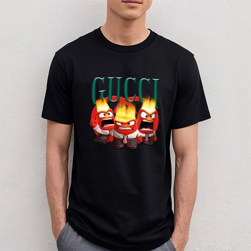 Anger Inside Out Gucci Unisex T Shirt Cotton Tee TAT7970 4