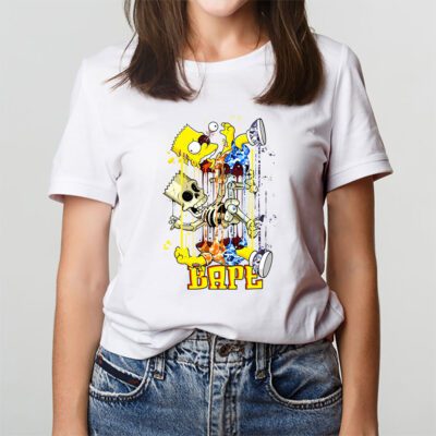 Bart Simpson Bape Unisex T Shirt TAT5408 3
