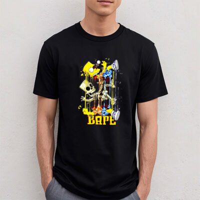 Bart Simpson Bape Unisex T Shirt TAT5408 4