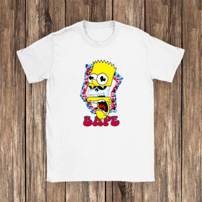 Bart Simpson Bape Unisex T Shirt TAT5409 1