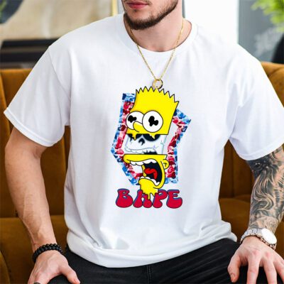 Bart Simpson Bape Unisex T Shirt TAT5409 2