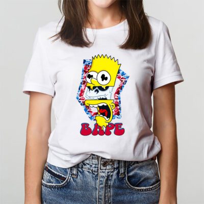 Bart Simpson Bape Unisex T Shirt TAT5409 3