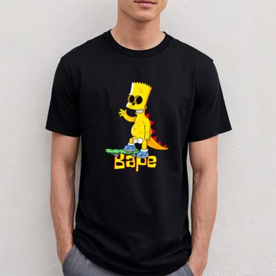 Bart Simpson Bape Unisex T Shirt TAT5410 4