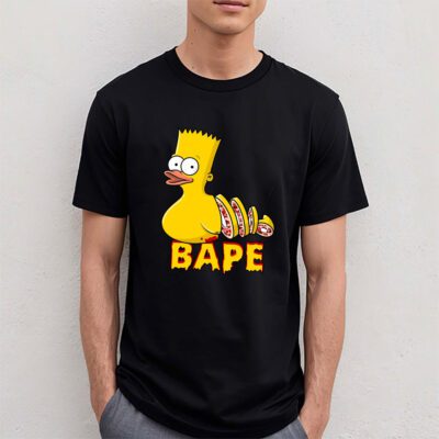 Bart Simpson Bape Unisex T Shirt TAT5412 4