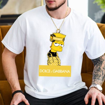 Bart Simpson Dolce Gabbana Unisex T Shirt Cotton Tee TAT14284 2