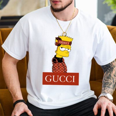 Bart Simpson Gucci Unisex T Shirt Cotton Tee TAT14285 2