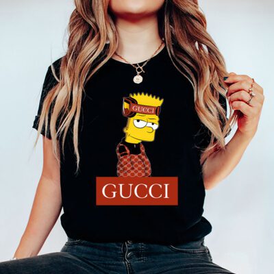 Bart Simpson Gucci Unisex T Shirt Cotton Tee TAT14285 5