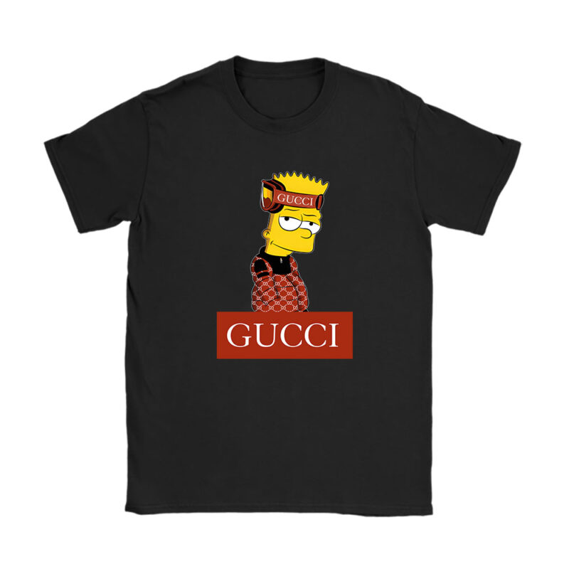 Bart Simpson Gucci Unisex T-Shirt Cotton Tee TAT14285