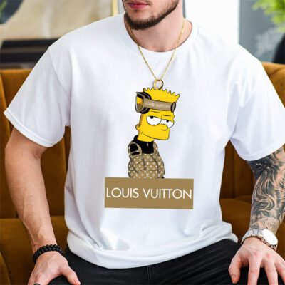 Bart Simpson Louis Vuitton Unisex T Shirt Cotton Tee TAT14286 2