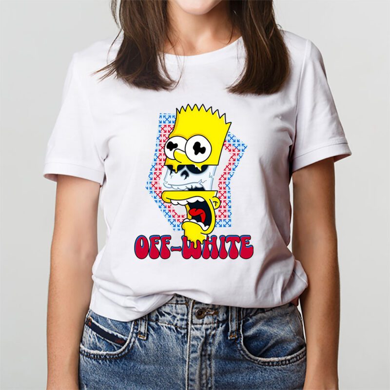 Bart Simpson Offwhite Unisex T Shirt TAT5418 3