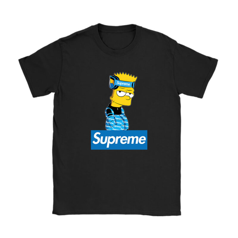 Bart Simpson Supreme Unisex T-Shirt Cotton Tee TAT14288