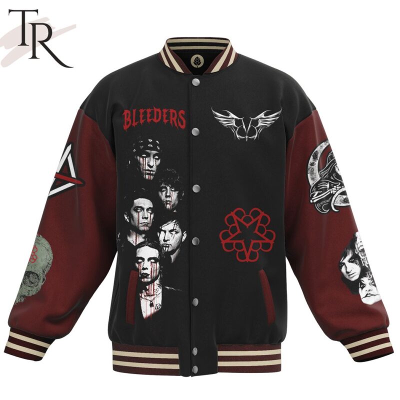 Bleeders Black Veil Brides I Am The Chosen Wretched And Divine Baseball Jacket TBJ1012 1