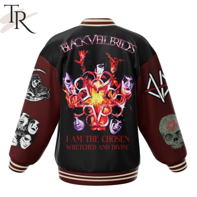Bleeders Black Veil Brides I Am The Chosen Wretched And Divine Baseball Jacket TBJ1012 2