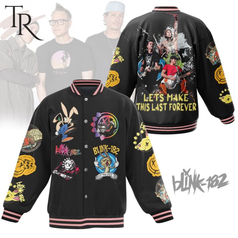 Blink-182 Lets Make This Last Forever Baseball Jacket TBJ1014