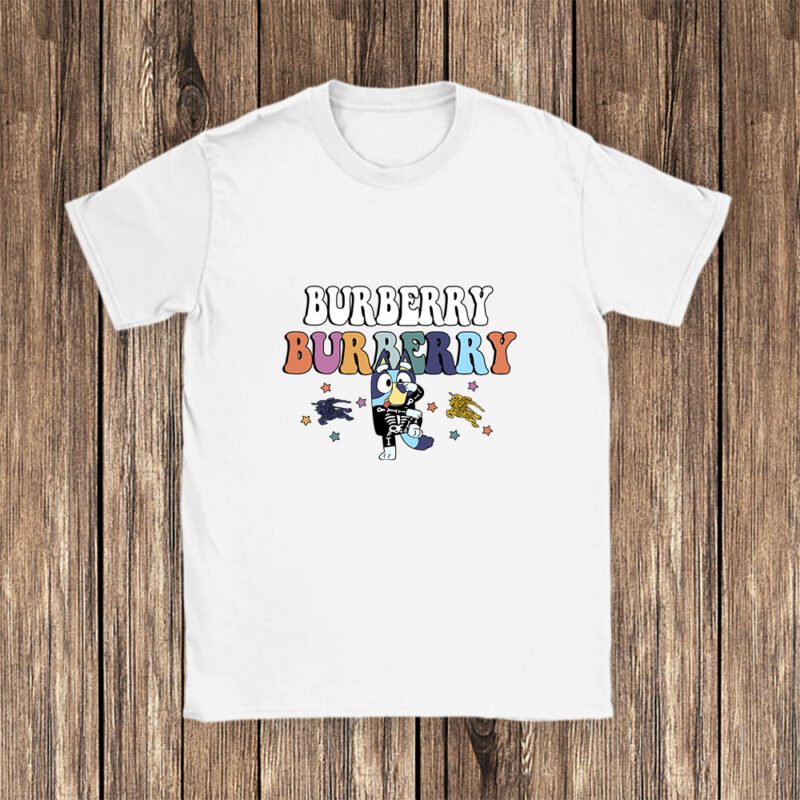 Bluey Happy Halloween Burberry Unisex T Shirt Cotton Tee TAT9242 1