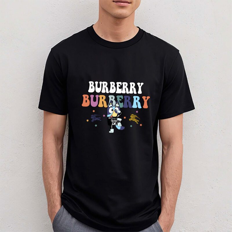 Bluey Happy Halloween Burberry Unisex T Shirt Cotton Tee TAT9242 4