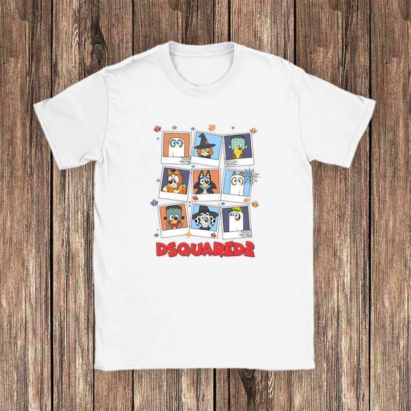 Bluey Happy Halloween Dsquared2 Unisex T Shirt Cotton Tee TAT9252 1