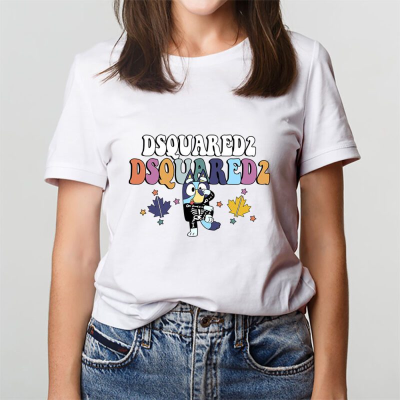 Bluey Happy Halloween Dsquared2 Unisex T Shirt Cotton Tee TAT9254 3