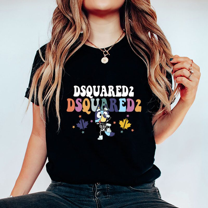 Bluey Happy Halloween Dsquared2 Unisex T Shirt Cotton Tee TAT9254 5