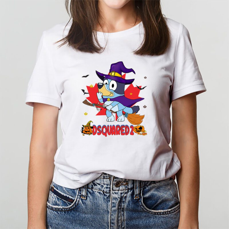 Bluey Happy Halloween Dsquared2 Unisex T Shirt Cotton Tee TAT9255 2