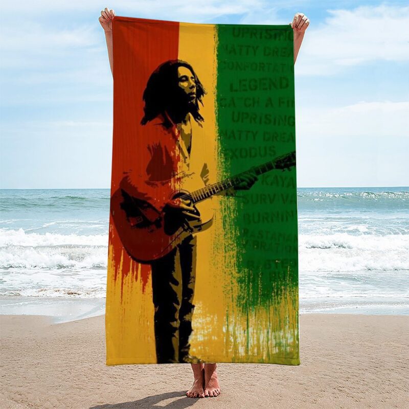 Bob Marley Rectangle Beach Towel WBT1118