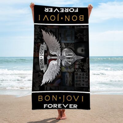 Bon Jovi Rectangle Beach Towel WBT1108 1