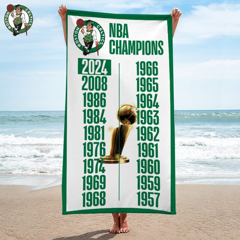 Boston Celtics Rectangle Beach Towel WBT1065