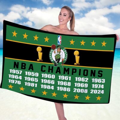 Boston Celtics Rectangle Beach Towel WBT1066