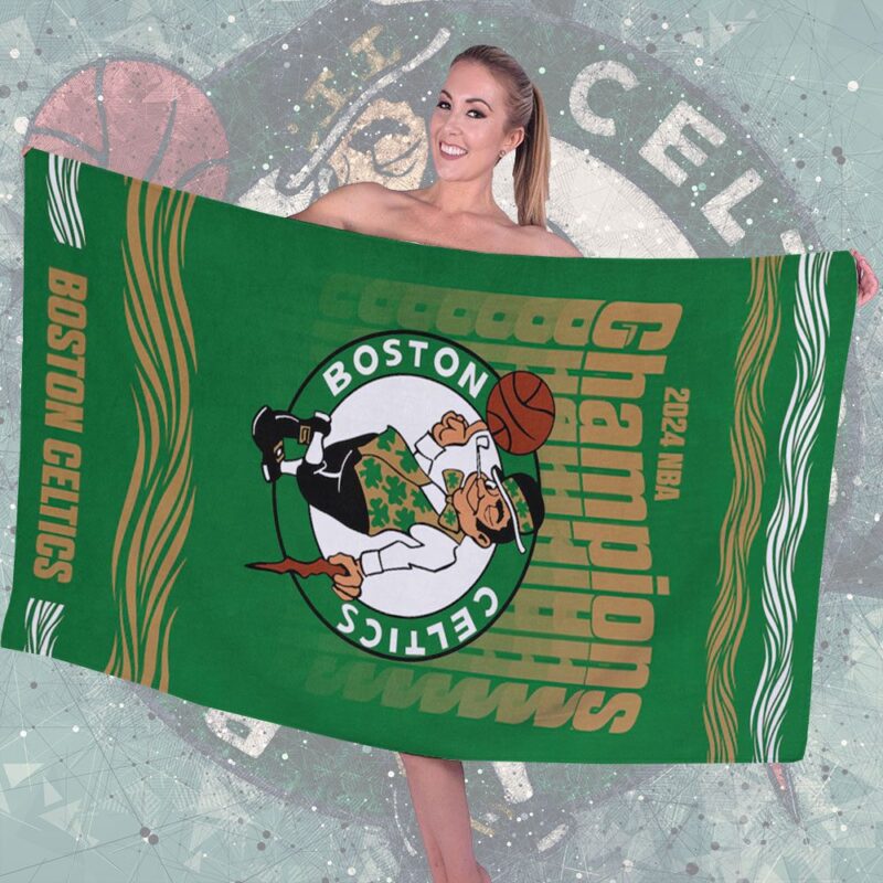 Boston Celtics Rectangle Beach Towel WBT1067 1