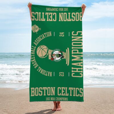 Boston Celtics Rectangle Beach Towel WBT1072 1