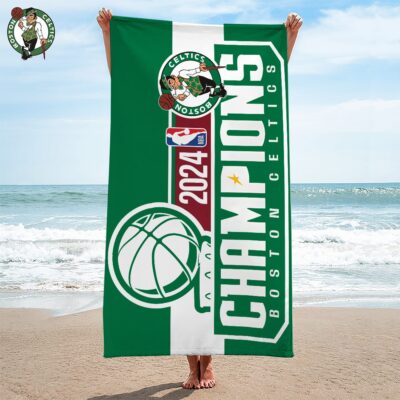 Boston Celtics Rectangle Beach Towel WBT1073 1