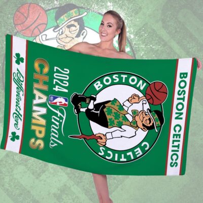 Boston Celtics Rectangle Beach Towel WBT1074 1